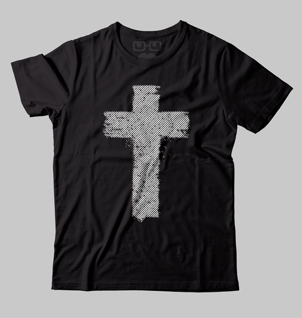 Camiseta Cruz linhas