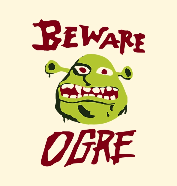 Camiseta Cuidado Ogro