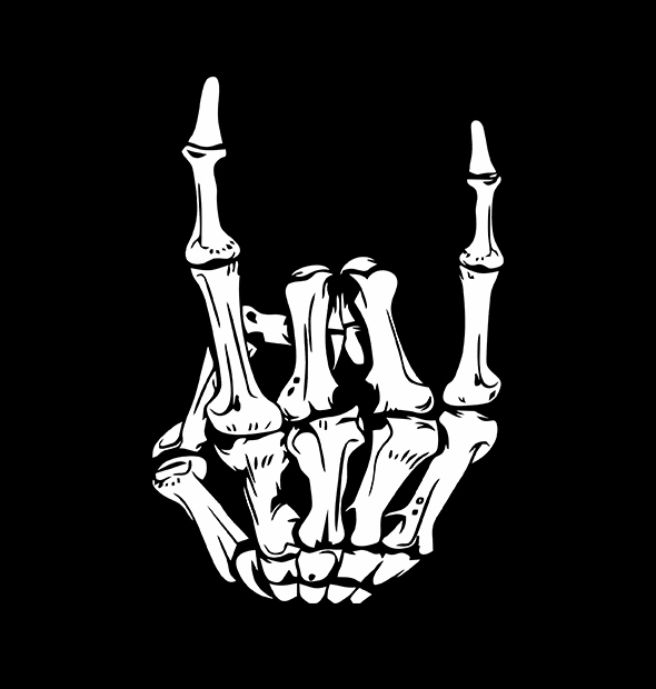 Camiseta Mão Caveira