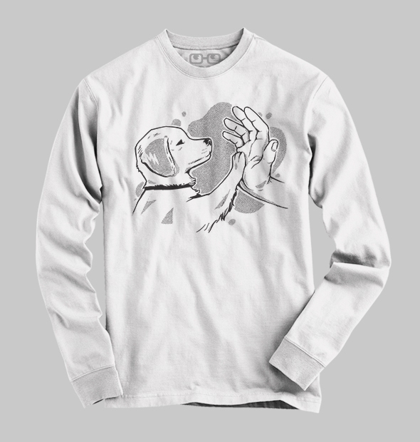Camiseta Mão e Pata