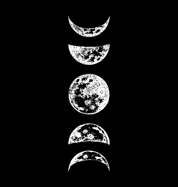 Camiseta Fases da Lua