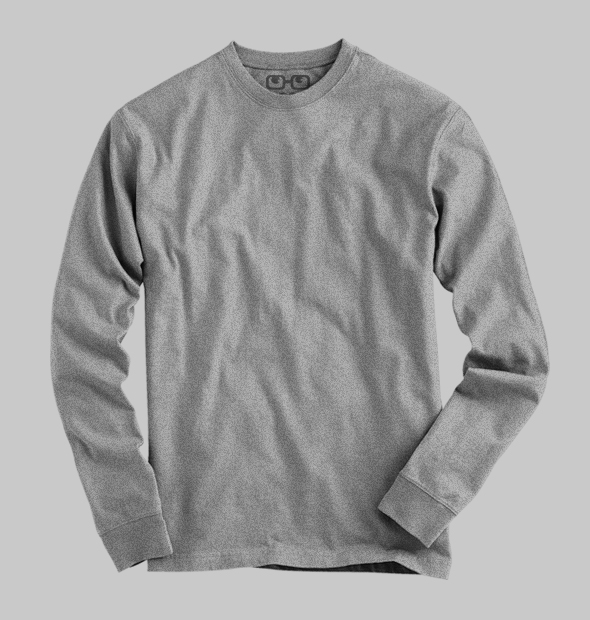 Camiseta Básica Cinza Mescla