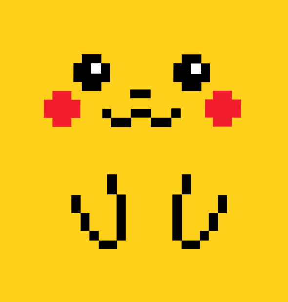 Camiseta Pikachu Bits