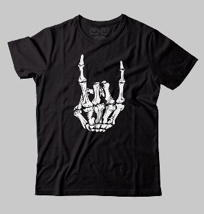 Camiseta Mão Caveira